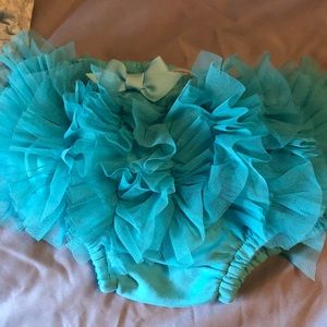 Mud pie diaper cover turquoise bluish green